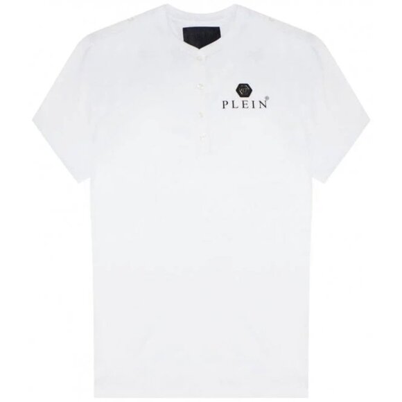 Philipp Plein T-shirt Round Neck LS Iconic Plein, Size 2XL
